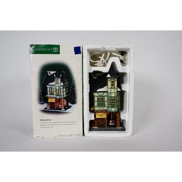 Department 56 Wintergarten Cafe Christmas in the City #58948 Lighted Building - Picture 7 of 11